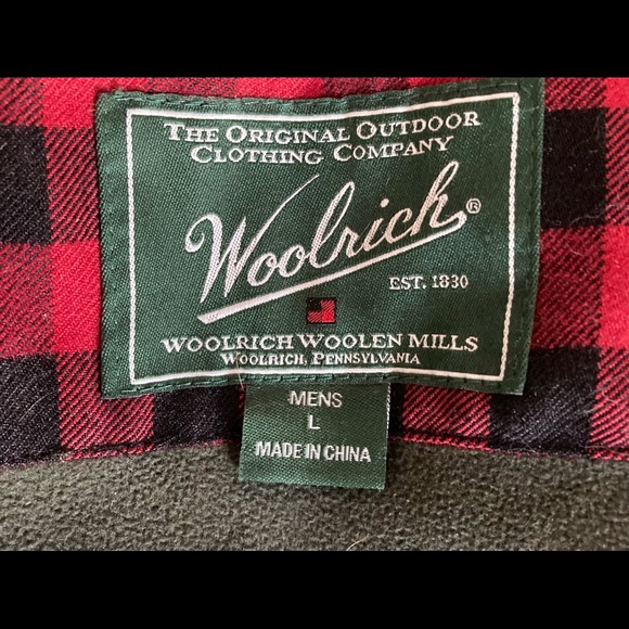 Woolrich Olive Heather Wool Jacket Men’s Size Large - Picture 7 of 10